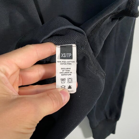 Reigning Champ Oversized Pima Cotton Crewneck Black mens size XS - Picture 5 of 5